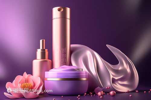 紫色幻想 數字藝術如何重塑化妝品展示的未來
